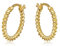 Brandlinger ® Ohrringe Silber 925 klein, gedreht. Schmuck Damen vergoldet mit 18 Karat (Silber und Gold) für Frauen und Mädchen. Durchmesser der Creolen 11,5mm.