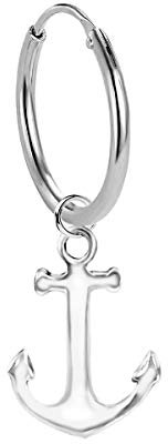 Ohrringe Ohrhänger mit Anker aus Sterling Silber 925 für Damen, Herren und Girls (12.0)