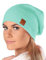 Mikos*Mütze Damen Beanie Frühling Strickmützen für Damen Chemo Damenmütze in Vielen Farben Stilvolle und Bequeme Kopfbedeckung für Sommer Long Slouch Beanie mit hohem Tragecomfort (699) (Minze)