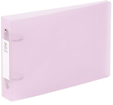 Viquel - Karteiordner mit Beschriftungsetiketten - 2 Ringe - DIN A5 (25x16,5cm) - Rosa