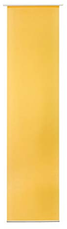 Flächenvorhang Sets 60 x 300 cm Verschiedene Modelle inkl. Click Beschwerung und Panelwagen Schiebevorhang Flächenvorhang Basic Gold Ocker