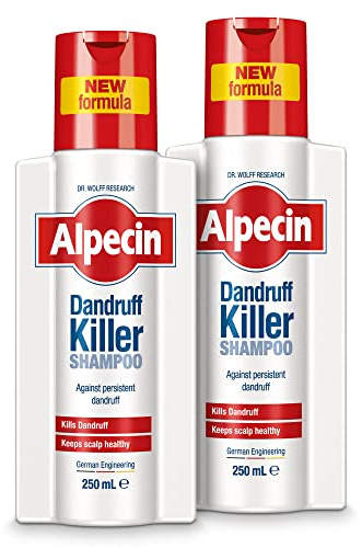 Alpecin Schuppenvernichter Shampoo 2x 250ml | Entfernt und beugt Schuppen effektiv vor | Haarpflege für Männer Made in Germany