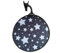 My Buggy Buddy Parasol universal para cochecito de bebé, protección UPF 50+, fácil de plegar, 34 cm de diámetro, diseño de estrellas plateadas