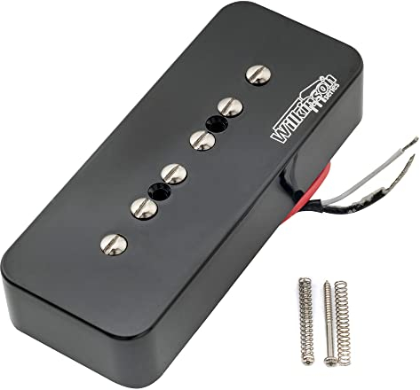 Wilkinson Série M Alnico 5 P90 Soapbar Micro Manche pour Les Paul/SG Guitare électrique, Noir