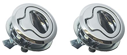 JVJ 2X Pull Flush Hatch Lock Möbelgriff Schloss Möbelschlosser für Camping Boot Wohnwagen Locker Cabinet Slam Latch Pull Lift Hatch Fallenschloss