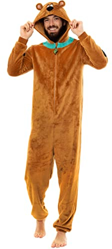Scooby-Doo! Onesie | Onesies for Men | Mens Onesie Brown X-Large