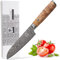 zayiko Kinone Premium Kleines Santokumesser - 12 cm Klinge, 67 Lagen Damaststahl, ergonomischer Birkenwurzelholzgriff, ideal für Profi- und Hobbyköche, inklusive Geschenkbox