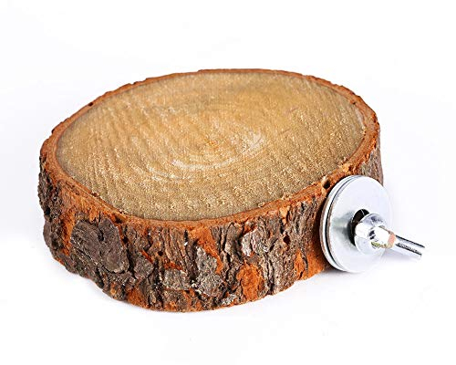 Plattform-Sitzstange für Finken, Vogel-Sitzstange, Kork-Plattform, Wellensittiche, Naturholz-Sitzstange für Kanarienvogelkäfig