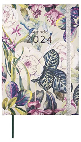Finocam - Terminplaner 2024 Dynamic Berlin Wochenansicht Vertikal Januar 2024 - Dezember 2024 (12 Monate) Poppy Spanisch