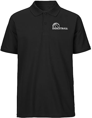 Huuraa Männershirt Basketball Ball Geschenk Größe M Black Bio Baumwolle Fairtrade Basketball Präsent