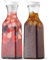 Taylor & Brown 50 Oz Water Carafe with Flip Top Lid, Set of 2 Square Base Juice Containers, Clear Plastic Pitcher - for Water, Iced Tea, Juice, Beverage, Milk, Cold Brew - Hand WASH ONLY