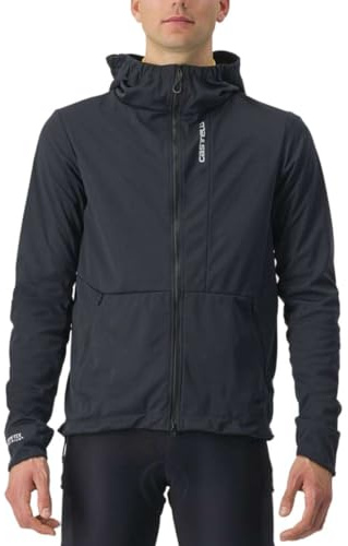 CASTELLI 4523523-085 TRAIL HOODIE JKT Jacket Unisex LIGHT BLACK Größe S