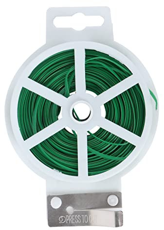 OSALADI 100m Garden Tie Wire Cable Green for Gardening Plant Tie Cable Organizing