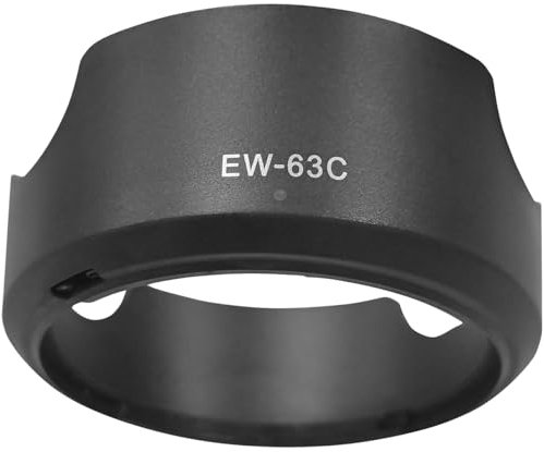 EW-63C Gegenlichtblende für CANON RF-S 14-30 mm F4-6.3 ist STM PZ auf R50 V, RF 24-50 mm F4.5-6.3 ist STM-Objektiv auf EOS-R8-Kamera (für Zubehör), HUIPUXIANG 58 mm Gegenlichtblende