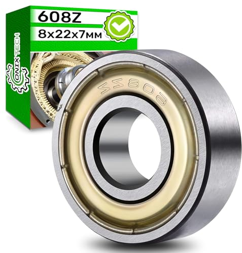 Universal Kugellager 608 ZZ 8 x 22 x 7 mm aus Starkem Stahl - ONIX TECH