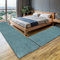 MY-RUG Bettumrandung Schlafzimmer 3teilig Teppich Hellblau - 2mal 140x70 und 1mal 300x80cm - Bettvorleger rutschfest Läufer Hochflor Deko