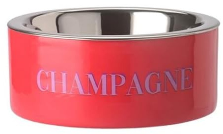 Futternapf Love Pets, Gr. S, Champagne Eisen 17x7x17 cm, rot