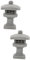 MILISTEN 2 Sätze Wen chang Tower Ornamente Miniatur-Pagodenstatue orientalische Pagodenskulpturen bonsai zubehör geburtstagsgeschenk kleines Pagodenmodell Pagodenstatue Landschaftsdekor