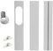 Ahhzyys Kit di Scorrimento per finestre Elastiche,Kit di Tenuta Universale per Aria condizionata Portatile,Tubo di Scarico con accoppiatore,Kit di Ventilazione AC Regolabile per finestre scorrevoli