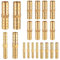 Aweisile Empalmes de Tubo de Latón 20 Piezas Conector de Manguera Recto Conectores de Manguera Conector Manguera Jardin 6 mm/8 mm/10 mm/12 mm para de Aire de Agua de Combustible Línea de Aceite