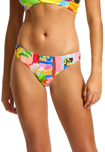Seafolly Damen Hipster Full Coverage Bottom Swimsuit Bikini-Unterteile, Kuba-Türkis, 44
