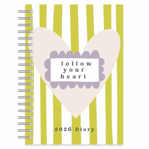 Caroline Gardner, Follow Your Heart A5 Diary 2026, General Diaries, Gift