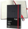 SIGEL C2608 Wochenplaner Wochenkalender 2026, ca. A5, schwarz, rot, Hardcover, 192 Seiten, Gummiband, Stiftschlaufe, Archivtasche, aus nachhaltigem Papier, Kalenderbuch Conceptum