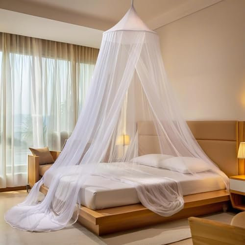 Moustiquaire de voyage – Moustiquaire de lit pour camping, jardin, chambre à coucher, voyage, légère, compacte, installation facile, idéale pour la décoration de la chambre à coucher