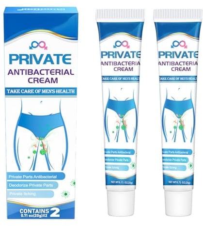 Crema Antibacteriana Íntima 2 PCS - Pomada Antifúngica de Uso Externo para Picor, Irritación y Mal Olor - Alivio Rápido, Desodorante, para Higiene Femenina y Masculina