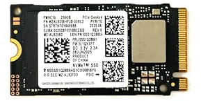 Samsung 256 GB M.2 2242, NVMe, PCIe 4.0 x4, Interne SSD für Notebooks, Festplatte, PM9C1b