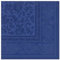 50 Servietten ROYAL Collection 1/4-Falz 40 cm x 40 cm dunkelblau Ornaments