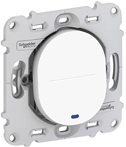Schneider Electric S261263 Ovalis - interrupteur va et vient - 10AX - lumineux - sans plaque de finition