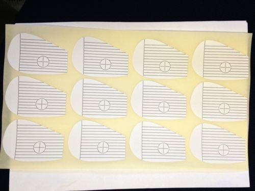 JL Golf Box of 250 club iron face impact stickers