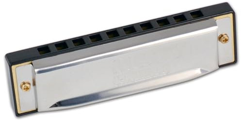 Bontempi- MetalHarmony-Armonica Metallica a 10 Note con Voci in Metallo per Melodie Coinvolgenti, Colore Argento, 100x20x30 mm, 30 1020