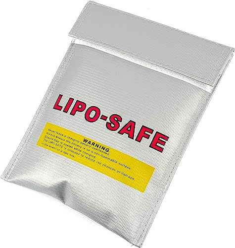 Lipo Safe Bag Flammhemmend zum sicheren Laden von Batterien – Verschiedene Größen 18 x 22 cm I feuerfester Akku – Lipo Safety Guard aus hochwertigem Aramid-Gewebe (Small)