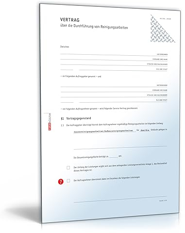 Reinigungsvertrag [PDF Download] [Download]
