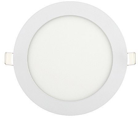 3 Watt Slim LED Panel Rahmen Unterputz Lichtpanel Einbauleuchte Einbaulampe Deckenleuchte Deckenlampe Lampe Rund Ø 90mm Kaltweiss inkl. Trafo