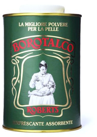 ROBERTS BOROTALCO Polvere Talco Fine Naturale Talc Thin Powder Can Vintage Latta 500gr