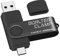 Clé USB Type C 256 Go, BorlterClamp Mémoire Stick Double Connecteur USB C 3.0 U Disque Flash Drive pour Smartphone Android Samsung S10/S9/S8, Huawei Honor, LG, Tablette et Ordinateur (Noir)