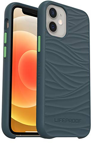 LifeProof Wake Hülle für iPhone 12 mini, stoßfest, Sturzschutz bis 2 Meter, schlanke schützende Hülle, Nachhaltig hergestellt aus recyceltem Ozeanplastik, Grau