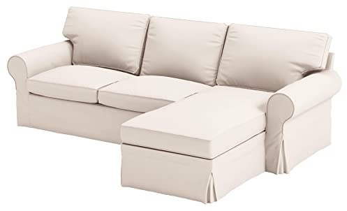 Custom Slipcover Replacement V Sofabezug, Polyester, Möbelbezug für IKEA EKTORP 4-Sitzer, Eck-Chaiselsofa, langlebig, elastischer Verschluss, nur chemische Reinigung, 1 Set
