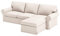 Custom Slipcover Replacement V Sofabezug, Polyester, Möbelbezug für IKEA EKTORP 4-Sitzer, Eck-Chaiselsofa, langlebig, elastischer Verschluss, nur chemische Reinigung, 1 Set