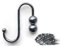 harvestcomfort 10 Deko S-Haken Silber - Metallhaken zum Aufhängen im Flur, Wohnzimmer, Küche oder Garten