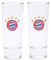 FC Bayern München I Schnapsglas 2er-Set I Durchsichtig