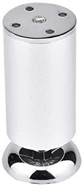 CHEWYNP Pieds de Table Pied de lit de Table à thé Pied de Meuble épaissi Pied et Support de Pied Meuble en Argent brossé Meuble de Salle de Bain Accessoires de quincaillerie Pieds 80 mm (u