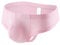 Faringoto Mutande T da uomo in seta di seta di ghiaccio, tinta unita, pantaloni G-string traspiranti, rosa, L