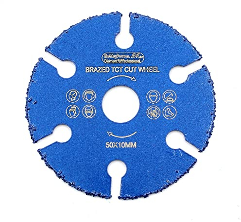 Mini HM Hartmetall Trennscheibe Multi Säge Sägeblatt Ø 50 mm x 10 mm für Bosch Easy Cut & Grind