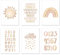 EasyLife Kinderzimmer ABC Lernposter, Cartoon Regenbogen Bild, Babyzimmer Dekoration Poster, rahmenloses Bild (21x30cm, A4) set1