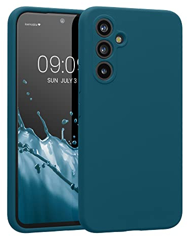 kwmobile Hülle kompatibel mit Samsung Galaxy A54 5G Hülle - A54 Case gummiert - Silikon Handyhülle - Schutzhülle Petrol matt
