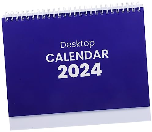 VILLFUL Dekorativer Schreibtischkalender Einfacher Monatskalender Für Büro Und Zuhause Aus Dickem Spiralbindung Für Müheloses Umblättern Modernes Design Zur Verschönerung Ihres